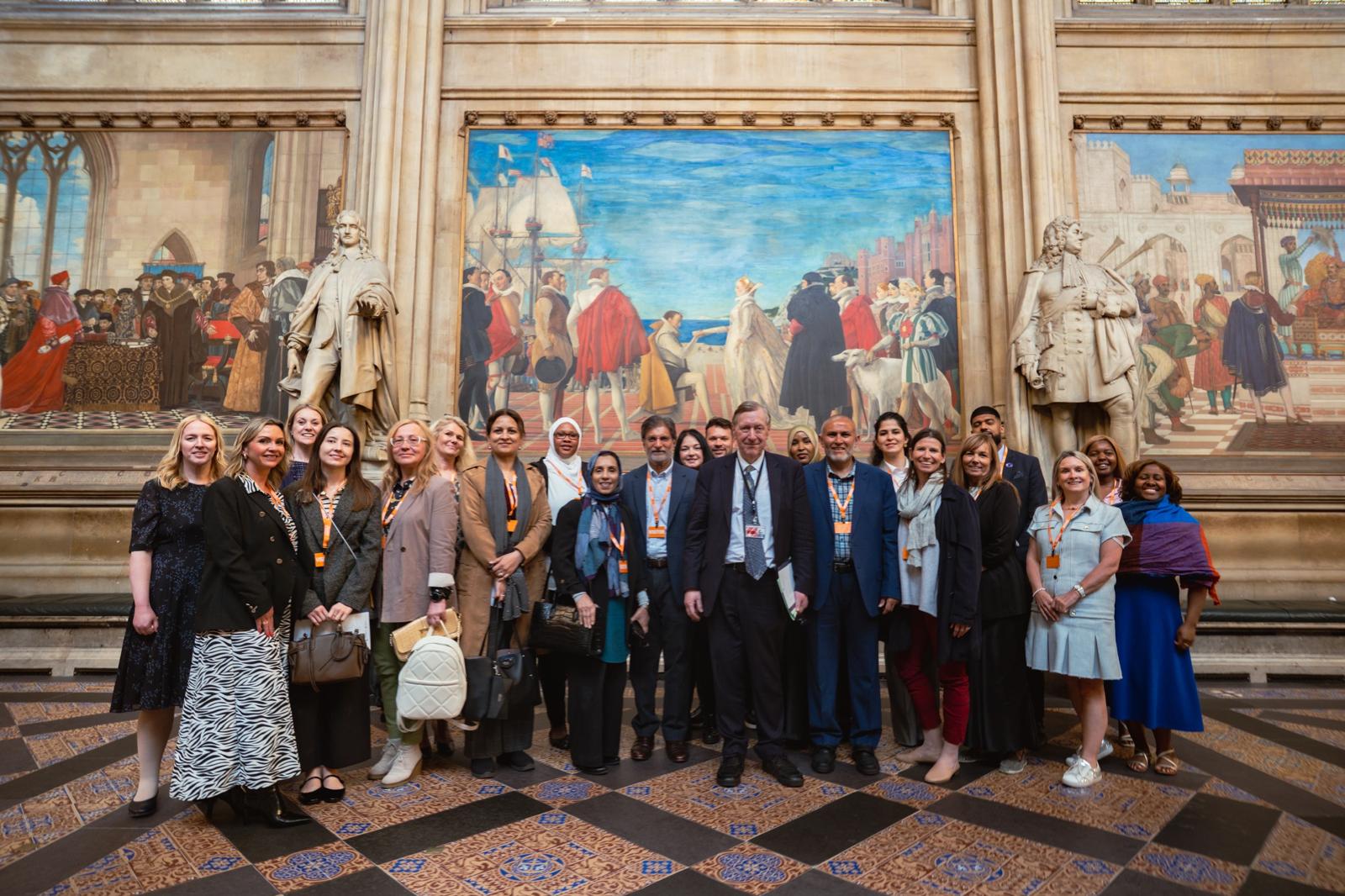 ACF team and beneficiaries at the House of Lords
